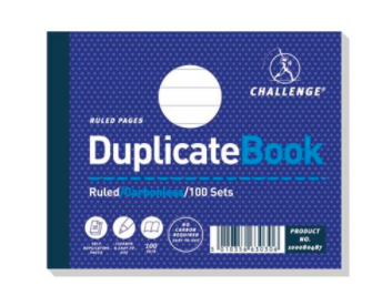 Challenge Duplicate Book Carbonless Ruled 100 Sets 105x130mm 